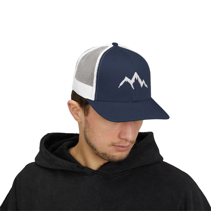 Mountain Hiker Snapback Trucker Cap - Adventure Hat for Outdoors Enthusiasts, Men's Baseball Cap, Outdoor Explorer Gift, Mountain Climbing
