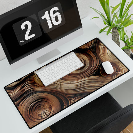 Desk Mats, Wood Grain Effect Non-Slip Desk Pad, Rustic Office Table Protector, Neoprene Mouse Pad, Gamer Mat, Unique Gift, Home Decor