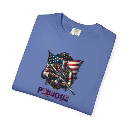 Patriotic minuteman T-shirt, 4th of July Tee, Independence Day Top, Red White Blue Graphic Tee, Memorial Day, Gift for Him