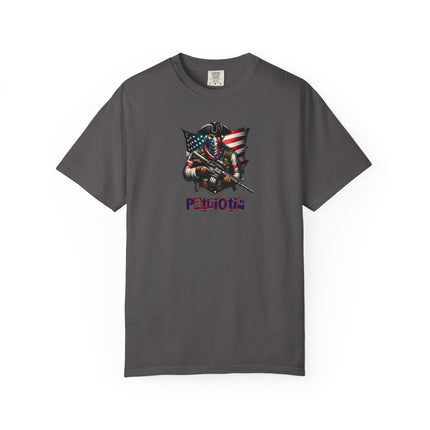 Patriotic minuteman T-shirt, 4th of July Tee, Independence Day Top, Red White Blue Graphic Tee, Memorial Day, Gift for Him
