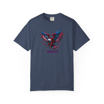 Merica Eagle Unisex T-shirt, American Patriot Tee, 4th of July Shirt, Independence Day Top, USA Flag Apparel, USA, Gift for Him