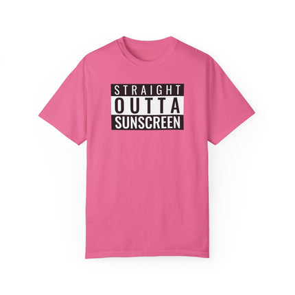 Beach Graphic Tee - Straight Outta Sunscreen Unisex T-shirt