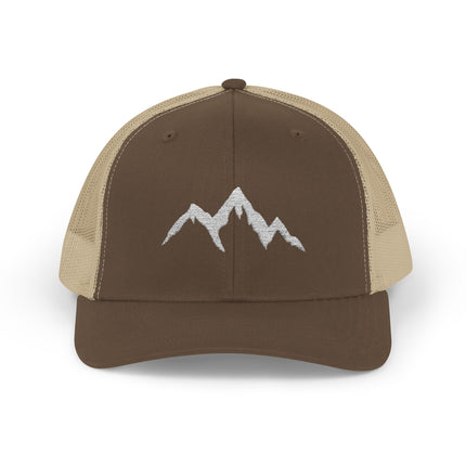 Mountain Hiker Snapback Trucker Cap - Adventure Hat for Outdoors Enthusiasts, Men's Baseball Cap, Outdoor Explorer Gift, Mountain Climbing