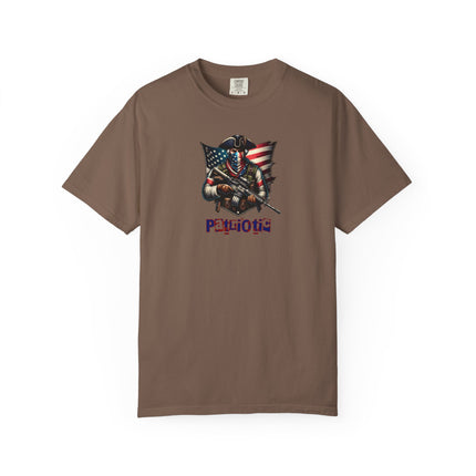 Patriotic minuteman T-shirt, 4th of July Tee, Independence Day Top, Red White Blue Graphic Tee, Memorial Day, Gift for Him