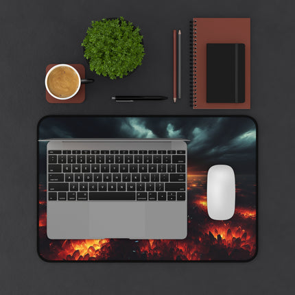 Desk Mat, Fire Crystal Seascape Mousepad, Ocean Desk Accessory, Office Decor, Work-from-home Gift, Gaming Pad, Gift for Him