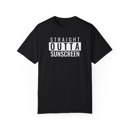 Beach Graphic Tee - Straight Outta Sunscreen Unisex T-shirt