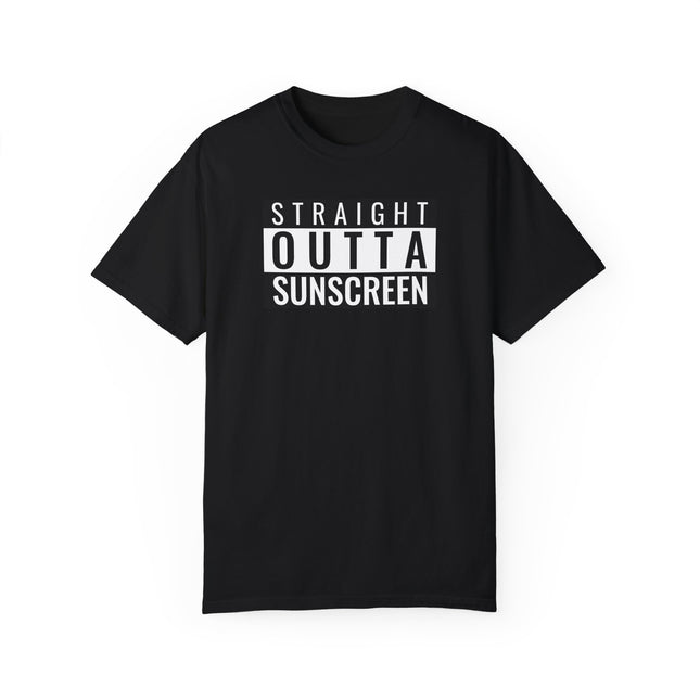 Beach Graphic Tee - Straight Outta Sunscreen Unisex T-shirt