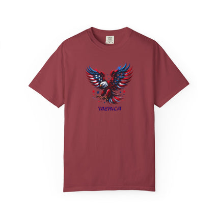 Merica Eagle Unisex T-shirt, American Patriot Tee, 4th of July Shirt, Independence Day Top, USA Flag Apparel, USA, Gift for Him