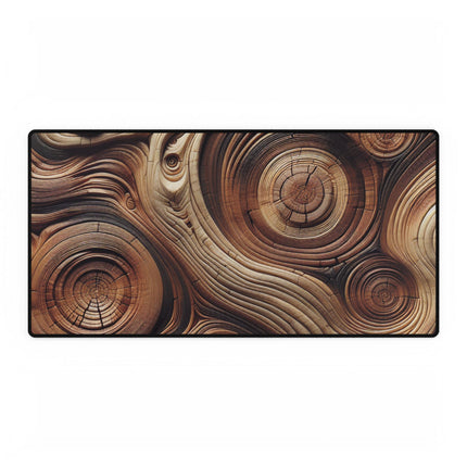 Desk Mats, Wood Grain Effect Non-Slip Desk Pad, Rustic Office Table Protector, Neoprene Mouse Pad, Gamer Mat, Unique Gift, Home Decor
