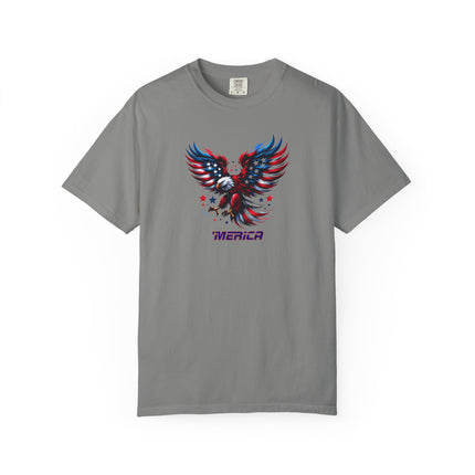 Merica Eagle Unisex T-shirt, American Patriot Tee, 4th of July Shirt, Independence Day Top, USA Flag Apparel, USA, Gift for Him
