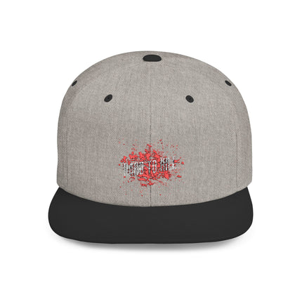 Hard to Kill Flat Bill Snapback Hat - Durable Snapback Cap for Men and Women, Cool Snapback Hat, Stylish Snapback Cap, Trendy Flat Bill Cap,