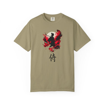 Samurai Spirit Graphic Unisex Tee, Martial Arts Warrior Shirt, Japanese Kanji Tshirt, Cool Samurai Tee, Vintage Samurai Apparel