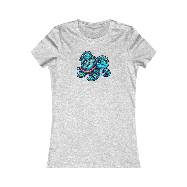 Sea Turtle Tee, Women's Ocean Graphic T-Shirt, Beach Animal Lover Gift, Coastal Theme Top, Marine Life Shirt, Summer Tee for Her