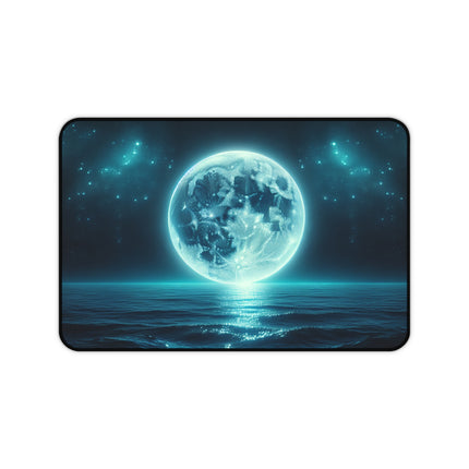 Cosmic Ocean Moon Desk Mat, Gaming, Gamer Gift, Gift for him, PC, Mouse Pad, Gaming