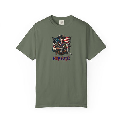 Patriotic minuteman T-shirt, 4th of July Tee, Independence Day Top, Red White Blue Graphic Tee, Memorial Day, Gift for Him