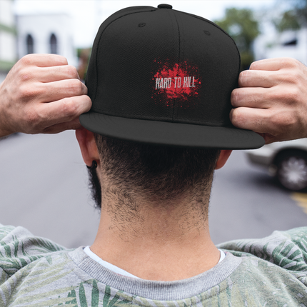 Hard to Kill Flat Bill Snapback Hat - Durable Snapback Cap for Men and Women, Cool Snapback Hat, Stylish Snapback Cap, Trendy Flat Bill Cap,