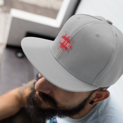 Hard to Kill Flat Bill Snapback Hat - Durable Snapback Cap for Men and Women, Cool Snapback Hat, Stylish Snapback Cap, Trendy Flat Bill Cap,