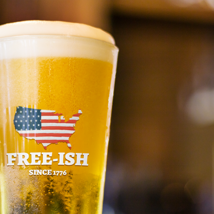 Pint Glass - Patriotic 16oz Cup for Independence Day Party, American History Enthusiast, Fourth of July Celebrations, USA Gift, Declaration