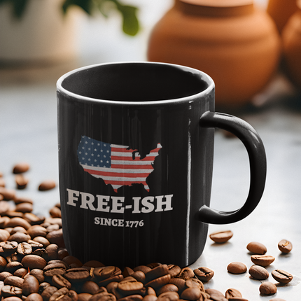 Patriotic Mug, Independence Day Gift, USA Pride Drinkware, American Flag Coffee Cup, 4th of July Kitchen Decor