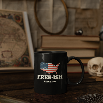 Patriotic Mug, Independence Day Gift, USA Pride Drinkware, American Flag Coffee Cup, 4th of July Kitchen Decor
