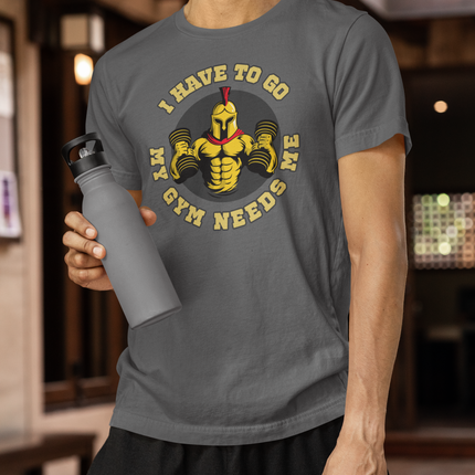 Men's Tee - Funny Gym Workout T-Shirt, Lightweight Fitness Shirt, Athletic Short Sleeve Top, Active Wear for Men, Workout Apparel