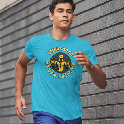 Men's Tee - Funny Gym Workout T-Shirt, Lightweight Fitness Shirt, Athletic Short Sleeve Top, Active Wear for Men, Workout Apparel