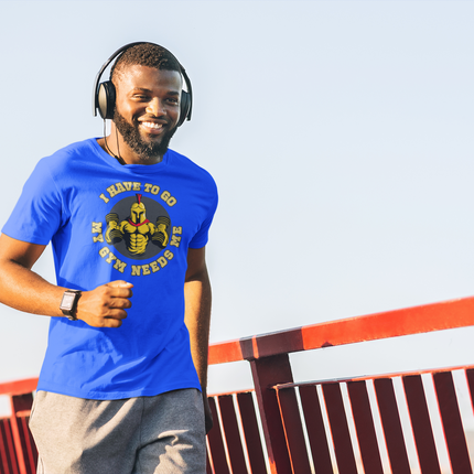 Men's Tee - Funny Gym Workout T-Shirt, Lightweight Fitness Shirt, Athletic Short Sleeve Top, Active Wear for Men, Workout Apparel