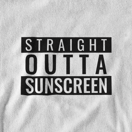 Beach Graphic Tee - Straight Outta Sunscreen Unisex T-shirt