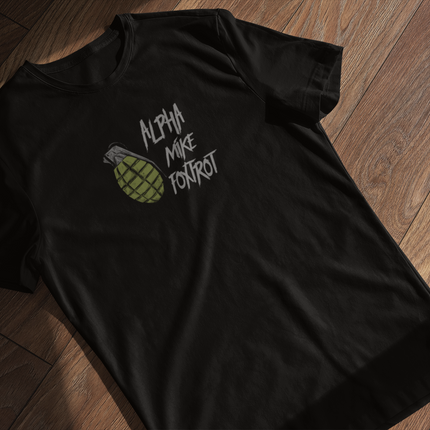 Men's Alpha Mike Foxtrot Military Tee, Military Graphic Tee, Alpha Mike Foxtrot Shirt, Military Alphabet Tee, Military Gift for Him