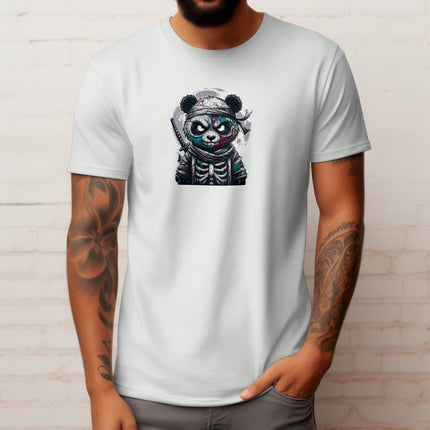 Panda Zombie Samurai T-shirt, Animal Lover, Graphic Shirt, Halloween Tee, Unique Tee, Gift