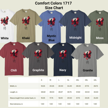 Samurai Spirit Graphic Unisex Tee, Martial Arts Warrior Shirt, Japanese Kanji Tshirt, Cool Samurai Tee, Vintage Samurai Apparel