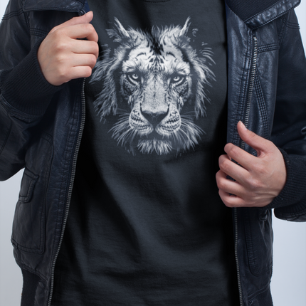 Lion Face T-Shirt, Majestic Graphic Tee, Unisex Shirt, Animal Lover Gift, Wildlife Apparel, Gift for Him, Gift for Her, Unique Gift