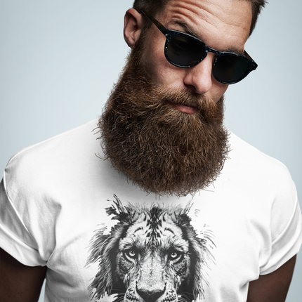 Lion Face T-Shirt, Majestic Graphic Tee, Unisex Shirt, Animal Lover Gift, Wildlife Apparel, Gift for Him, Gift for Her, Unique Gift