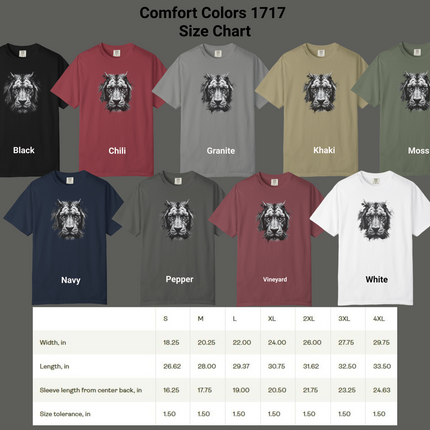 Lion Face T-Shirt, Majestic Graphic Tee, Unisex Shirt, Animal Lover Gift, Wildlife Apparel, Gift for Him, Gift for Her, Unique Gift