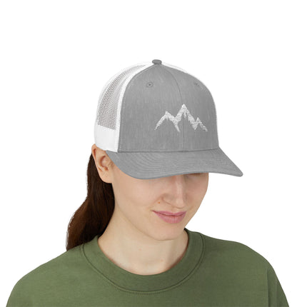 Mountain Hiker Snapback Trucker Cap - Adventure Hat for Outdoors Enthusiasts, Men's Baseball Cap, Outdoor Explorer Gift, Mountain Climbing