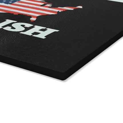 Patriotic Glass Cutting Board - Free-Ish Since 1776, Kitchen Decor, Gift for Home Chefs, Independence Day, BBQ Parties, USA Love