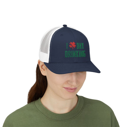 Day Drinking Snapback Trucker Cap - Fun Snapback Hat for Day Drinking Fans, Day Drinker Gift, Beer Lover Cap, Summer Party Hat, Beach