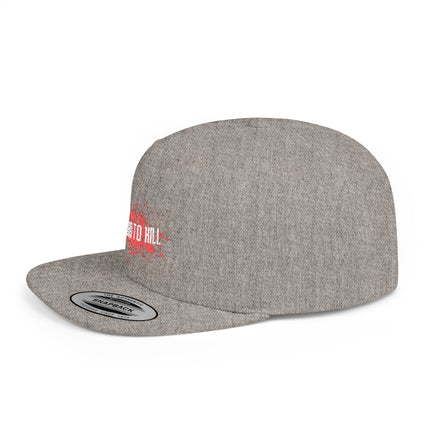 Hard to Kill Flat Bill Snapback Hat - Durable Snapback Cap for Men and Women, Cool Snapback Hat, Stylish Snapback Cap, Trendy Flat Bill Cap,