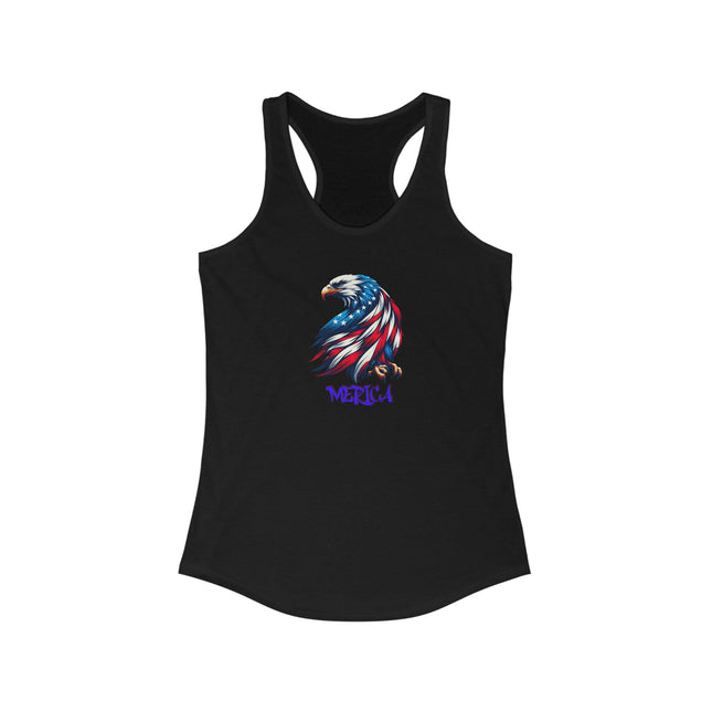 Merica Eagle Tank Top, Patriotic Racerback Tee, American Eagle Sleeveless Shirt, 4th of July Tank, USA Flag Top, Independence Day Clothing