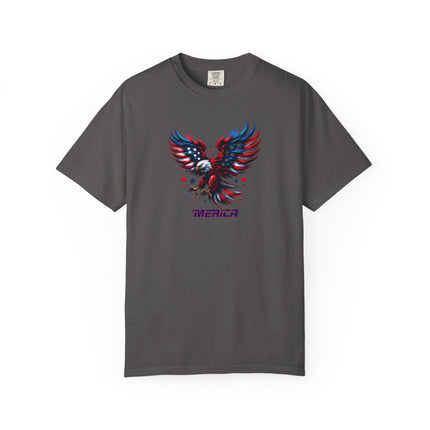 Merica Eagle Unisex T-shirt, American Patriot Tee, 4th of July Shirt, Independence Day Top, USA Flag Apparel, USA, Gift for Him