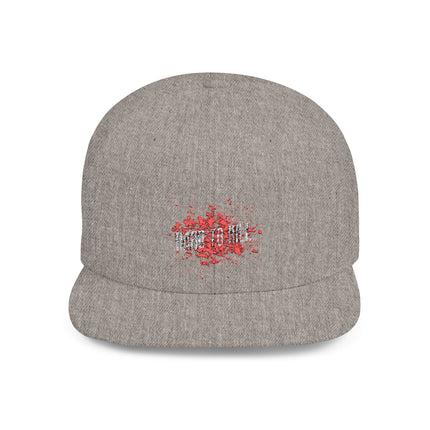Hard to Kill Flat Bill Snapback Hat - Durable Snapback Cap for Men and Women, Cool Snapback Hat, Stylish Snapback Cap, Trendy Flat Bill Cap,