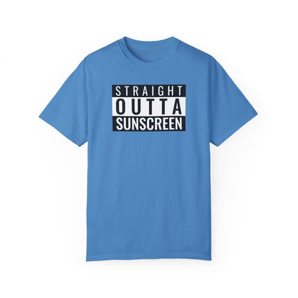 Beach Graphic Tee - Straight Outta Sunscreen Unisex T-shirt