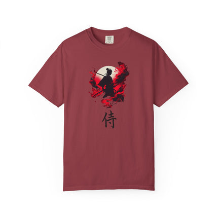 Samurai Spirit Graphic Unisex Tee, Martial Arts Warrior Shirt, Japanese Kanji Tshirt, Cool Samurai Tee, Vintage Samurai Apparel