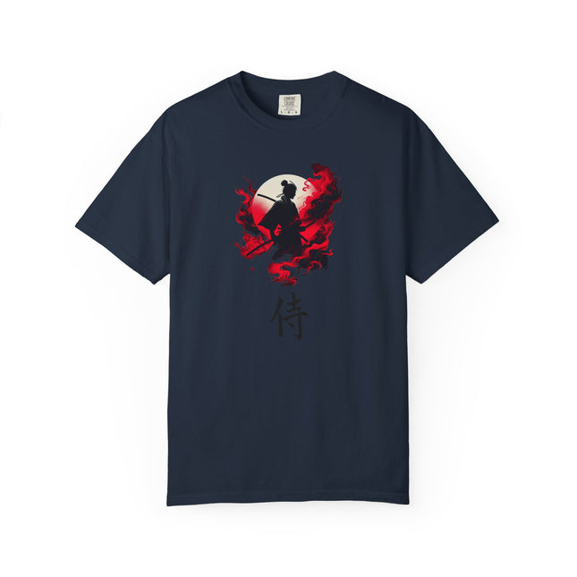 Samurai Spirit Graphic Unisex Tee, Martial Arts Warrior Shirt, Japanese Kanji Tshirt, Cool Samurai Tee, Vintage Samurai Apparel