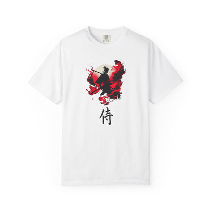 Samurai Spirit Graphic Unisex Tee, Martial Arts Warrior Shirt, Japanese Kanji Tshirt, Cool Samurai Tee, Vintage Samurai Apparel