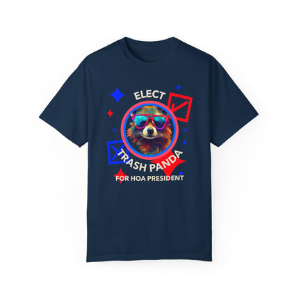 Trash Panda Hoa President Unisex T-shirt Tee, Funny Racoon Gift Shirt, Animal Lover Apparel Top, Cute Graphic Tee, Novelty Humor Shirt,