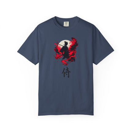 Samurai Spirit Graphic Unisex Tee, Martial Arts Warrior Shirt, Japanese Kanji Tshirt, Cool Samurai Tee, Vintage Samurai Apparel