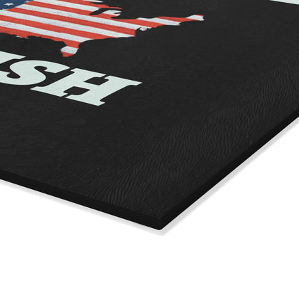 Patriotic Glass Cutting Board - Free-Ish Since 1776, Kitchen Decor, Gift for Home Chefs, Independence Day, BBQ Parties, USA Love