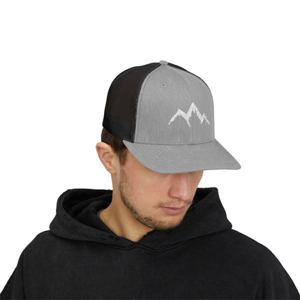 Mountain Hiker Snapback Trucker Cap - Adventure Hat for Outdoors Enthusiasts, Men's Baseball Cap, Outdoor Explorer Gift, Mountain Climbing