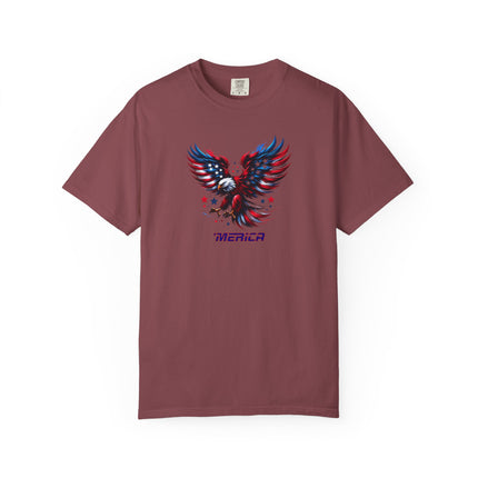 Merica Eagle Unisex T-shirt, American Patriot Tee, 4th of July Shirt, Independence Day Top, USA Flag Apparel, USA, Gift for Him